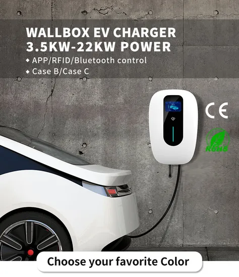 Estación de carga de cargadores de vehículos eléctricos aprobada por CE con enchufe tipo 2