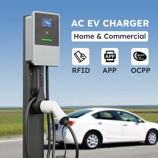 OEM 32A/ 7kw 1 fase Modo 3 Tipo de piso AC Cargador EV Cargador de coche eléctrico Estación Wallbox con pantalla de 4,3 '