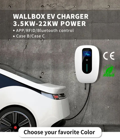 Tarjeta RFID/APP Caja de cartón Green Science Cargador EV Wallbox con RoHS