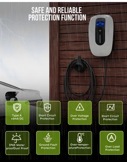 Inicio Estación de carga para vehículos eléctricos Carga de CA Punto de carga para vehículos eléctricos Cargador para vehículos eléctricos de 7kw, 11kw y 22kw