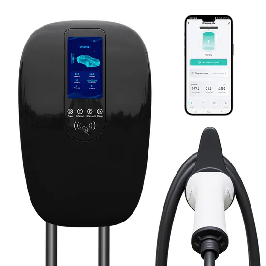 Cargador de pared para vehículos eléctricos tipo 2 de 32 A con WiFi