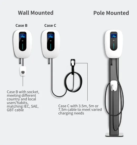 Cargador tipo 2, estación de carga Wallbox EV, enchufe monofásico RFID, 7kw, 11kw, cargador EV tipo 2