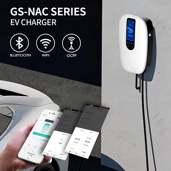 Cargador de coche eléctrico EV con estación de energía solar