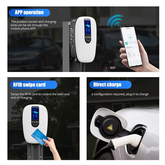 Estaciones de carga para EV Wallbox, Plug & Play, RFID, APP/Ocpp 1.6j