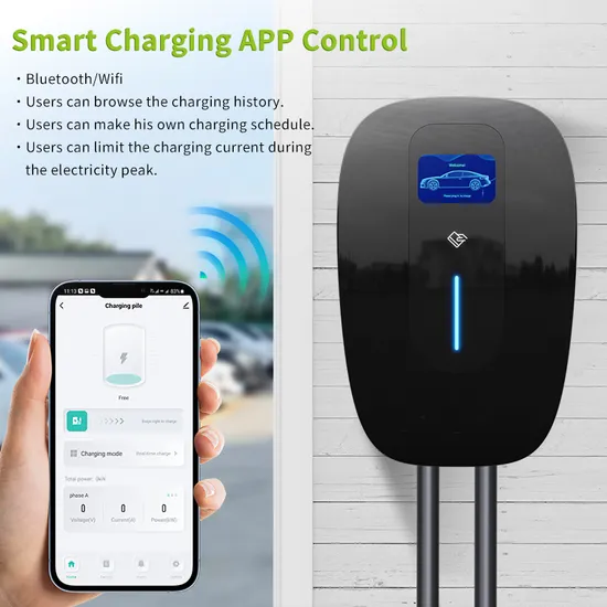 Estación de carga solar del cargador del coche del OEM 7kw EV Wallbox