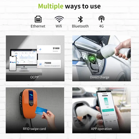 7kw Smart Home AC EV Smart EV cargador de coche Wallbox con pantalla de 4,3 pulgadas