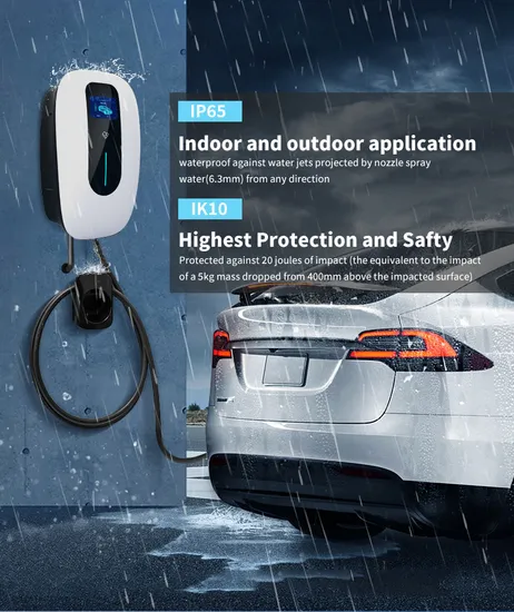 Cargador tipo 2, estación de carga Wallbox EV, enchufe monofásico RFID, 7kw, 11kw, cargador EV tipo 2