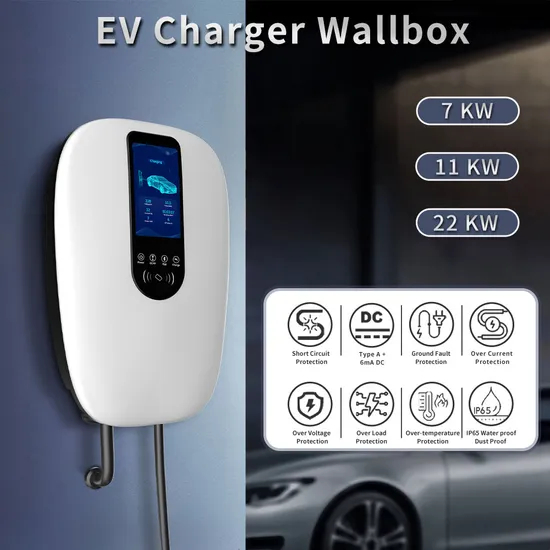 Estación de carga de coche de 22kw Cargador de vehículo eléctrico EV trifásico con CE