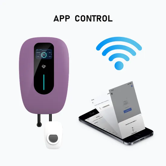 CE RoHS APP Control Tipo 2 Enchufe de carga 11kw Cargador EV Wallbox con pantalla LCD