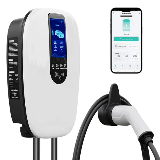 Estación de carga de vehículos eléctricos con cargador AC EV, 7kw, 11kw, 22kw, uso comercial, Ocpp APP