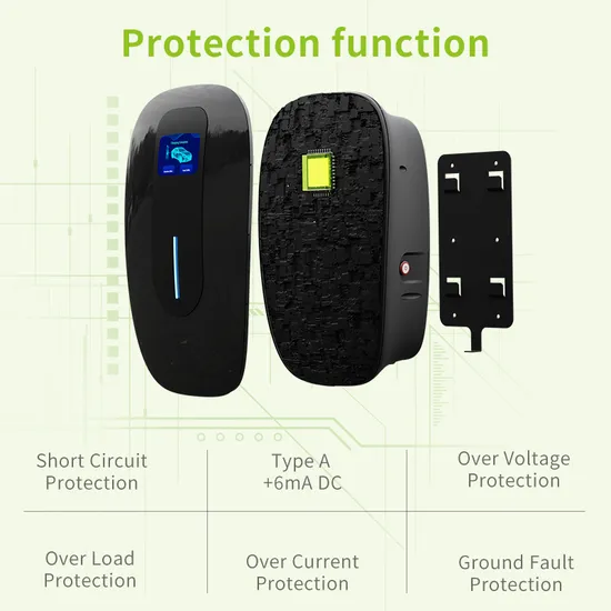 Fabricante Ocpp Tipo2 Tipo1 11kw AC Cargador EV Wallbox Control de APP