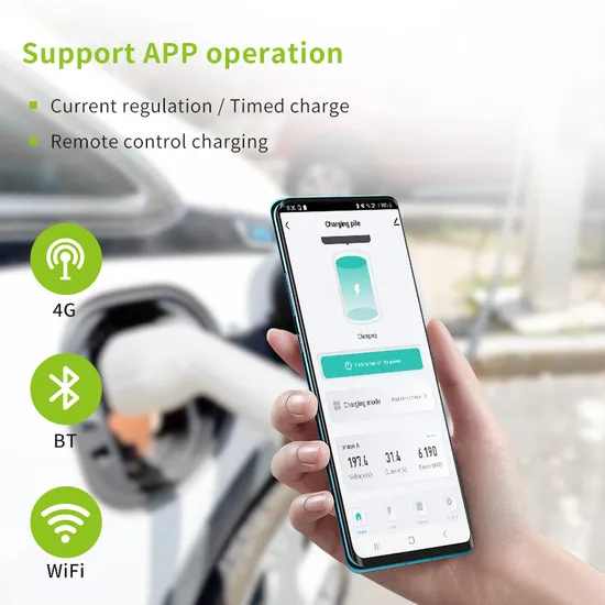 Punto de carga de nivel 2 de la placa del cargador EV con control remoto de la aplicación