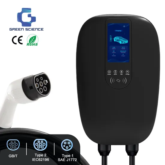 Estaciones de carga montadas en la pared CA 220V monofásico 7kw cargador de coche doméstico para coches carga EV para carga pública 32A tipo 2