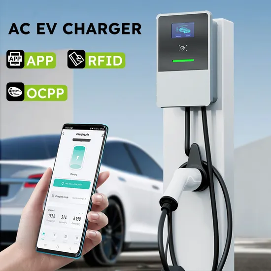 Cargador EV 11kw tipo 2 enchufe IEC62196-2 con Cable de 5m 16A trifásico Evse Wallbox 380V