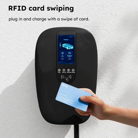 Cargador de coche Evse de 220V para todos los vehículos eléctricos con funciones de tarjeta WiFi/APP/RFID