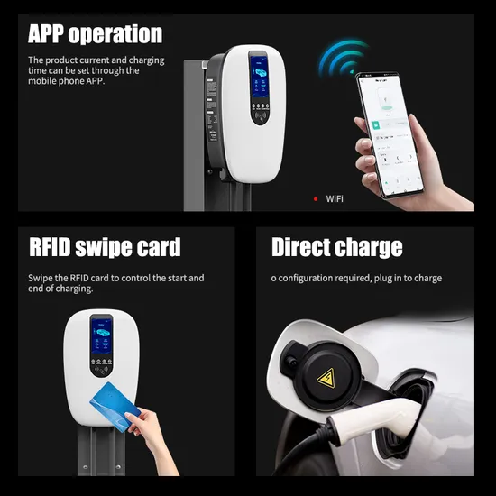 Pila AC Cargador rápido EV Estación de carga Coches Elec