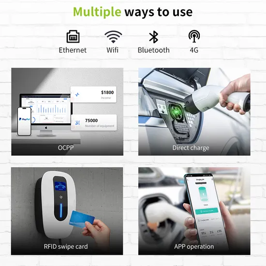 Nuevo diseño 22kw tipo 2 EV cargador Wallbox cargador de coche eléctrico tipo hogar con control de aplicación