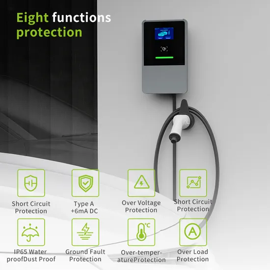 32A 22kw estación de carga inteligente EV Wallbox trifásica con CE WiFi APP