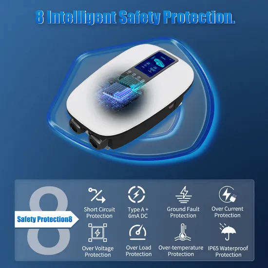 Cargador de carga solar Wallbox aprobado por CE RoHS 7kw