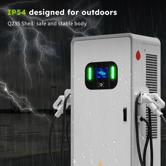 Cargador EV de CC con código de escaneo RFID y pantalla GB/T de 60kw y 7 pulgadas