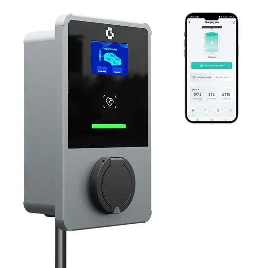 Estación de carga inteligente para vehículos eléctricos con control de aplicaciones de 22 kw