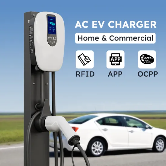 Estación de carga EV inteligente tipo 2 IP65 de 22kw con tarjeta WiFi/APP/RFID