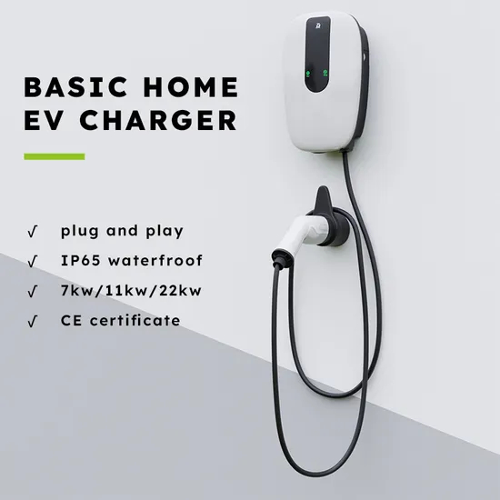 Cargador EV doméstico para vehículo eléctrico, cargador EV de 7kw, blanco