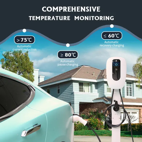 Estación de carga EV Wallbox corriente monofásica ajustable con pantalla LCD