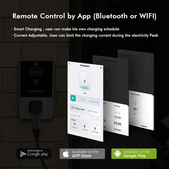 Ocpp WiFi Bluetooth EV Cargador Wallbox EV Cargador 11kw