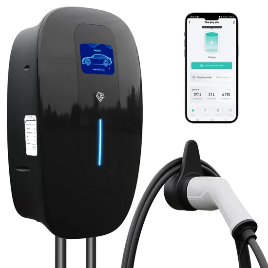Cargador EV tipo 2 montado en la pared con APP Smart Life