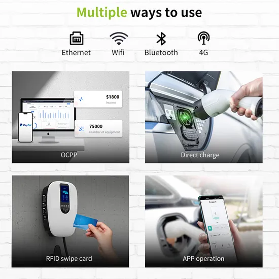 Nuevo diseño popular, cargador EV de 7kw, uso doméstico, estación de carga para coche eléctrico, cargador de coche EV montado en la pared