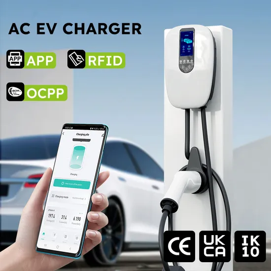 Cargador de coche Green Science Smart Home EV con aplicación/tarjeta RFID/WiFi/Bluetooth