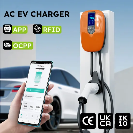 Cargador de coche Evse de 220V para todos los vehículos eléctricos con funciones de tarjeta WiFi/APP/RFID