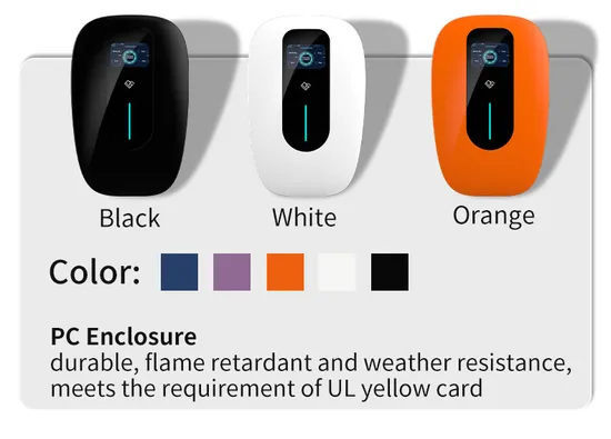 Blanco/Negro/Naranja/Azul/Púrpura Verde Ciencia V2h 32 AMP Nivel 2-EV Cargador con CE