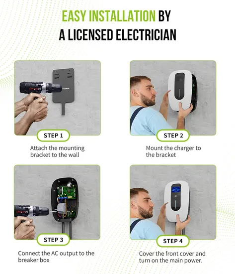 Suministro directo de fábrica de China Ocpp 1.6j Tipo1 Tipo2 Estaciones de carga montadas en el piso 16A 32A 3.7kw 7kw 11kw 20kw 22kw Cargador EV portátil