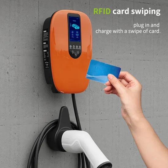 Estación de carga para vehículos eléctricos EV con lector de tarjetas RFID