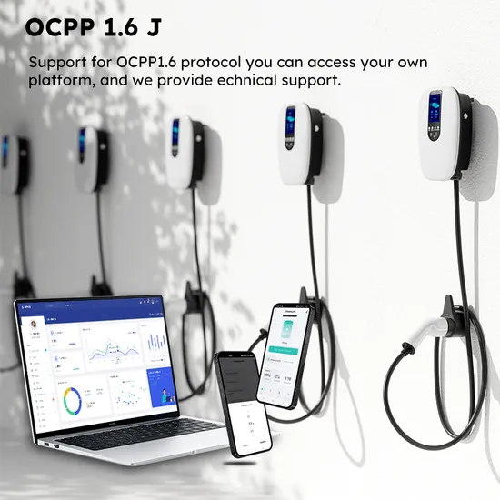 Wallbox comercial con cargador EV para automóviles Ocpp