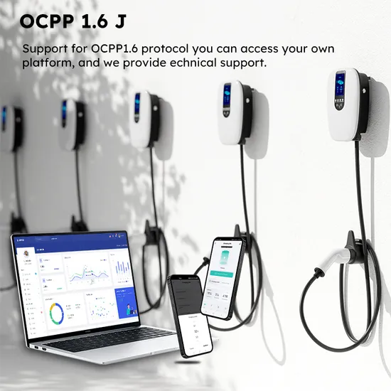 Wallbox comercial con cargador EV para automóviles Ocpp