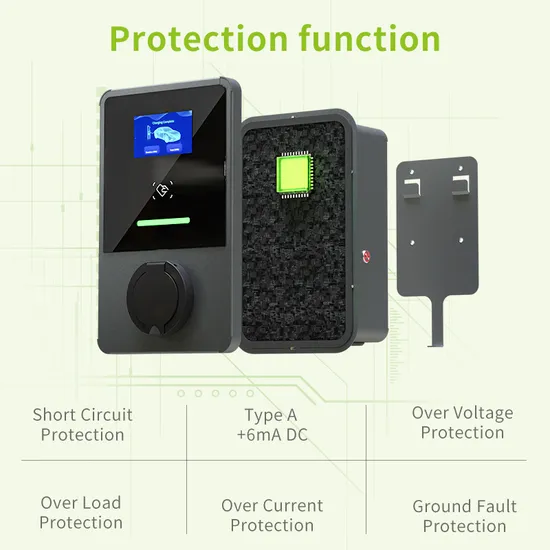 Cargador de pared EV para uso doméstico de 32 amperios y 7 kW montado con guía de instalación