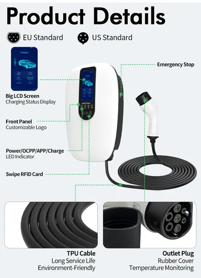 Cargador EV tipo 2 22kw Wallbox EV Cargador AC EV con certificación CE