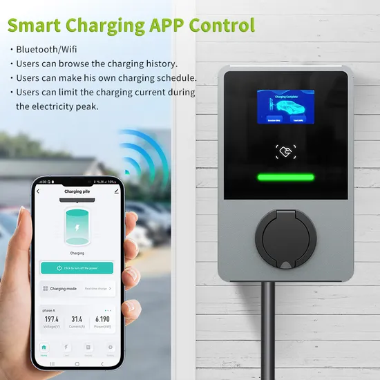 Cargador eléctrico inteligente EV Wallbox Home con WiFi/Bluetooth/tarjeta RFID/APP