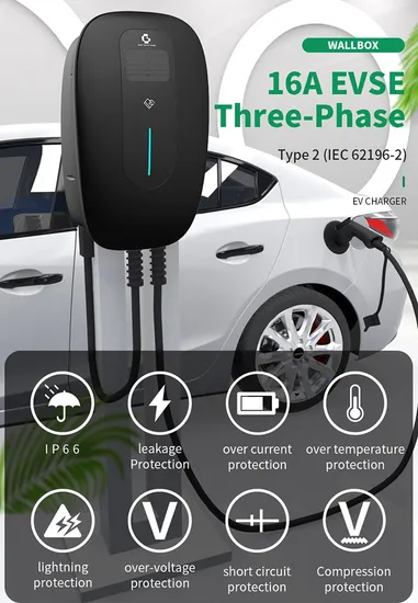 Cargador EV Level2 IEC 62196 Tipo 2 Cargador EV con enchufe 11kw