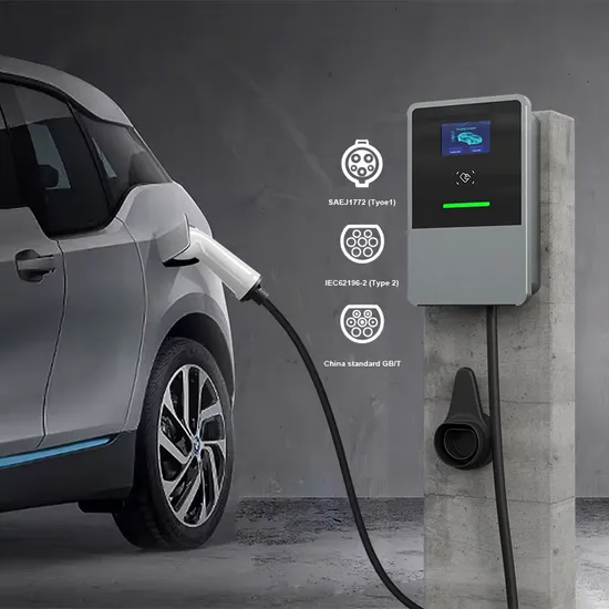 OEM 32A/ 7kw 1 fase Modo 3 Tipo de piso AC Cargador EV Cargador de coche eléctrico Estación Wallbox con pantalla de 4,3 '