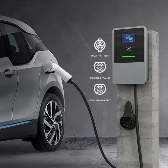 OEM 32A/ 7kw 1 fase Modo 3 Tipo de piso AC Cargador EV Cargador de coche eléctrico Estación Wallbox con pantalla de 4,3 '