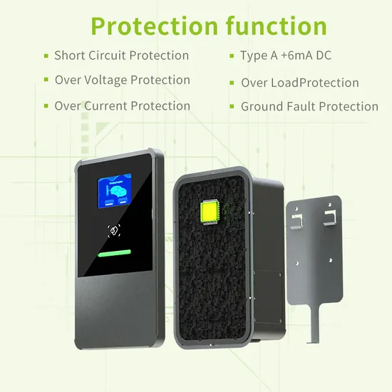 Control remoto uso doméstico inteligente 32 a 7kw caja de pared de energía Solar monofásica estación de carga EV con soporte para coche EV