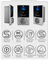 Tipo 2 control elegante casero montado en la pared de WiFi APP del cargador 22kw del coche de la CA EV del cargador EV