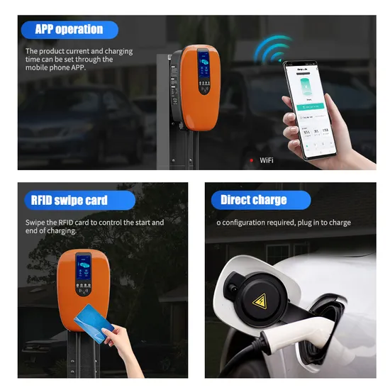Cargador EV de equilibrio de energía doméstico al por mayor con pantalla grande con cargador EV de automóvil Ocpp