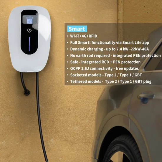 RFID/Wi-Fi/4G/Enthernet CE nivel aprobado cargador EV hogar tipo 2 Wallbox con buen servicio
