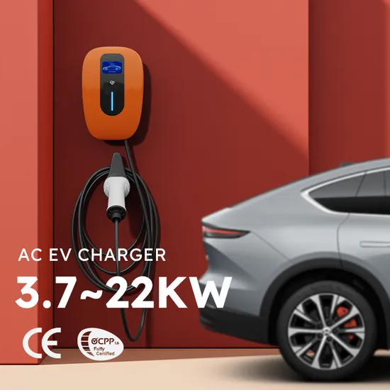 Caja de pared de carga de CA para vehículos eléctricos de 7 Kw para vehículos EV