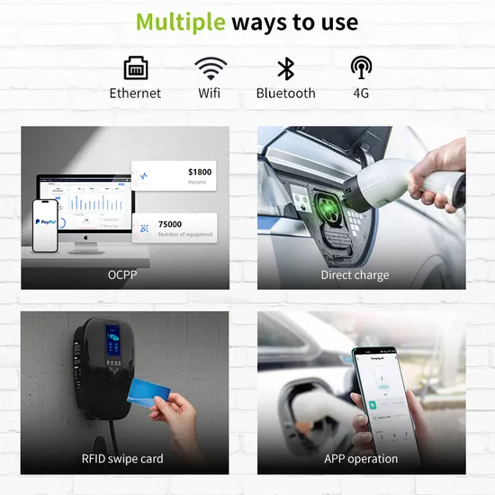 Una pila con cargador de vehículo eléctrico Carga lenta para vehículo EV